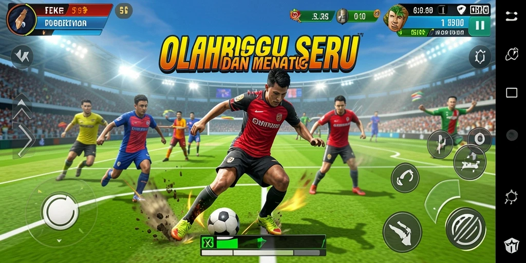Tampilan gameplay 5ZK yang menarik dan seru dalam olahraganya.