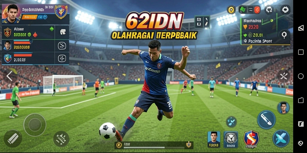 Tampilan gameplay 62IDN yang menampilkan pertandingan olahraga seru.