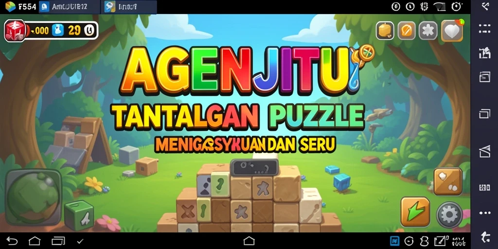 Tampilan gameplay menantang dari AGENJITU yang penuh warna dan seru.