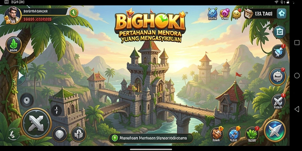 Tangkapan layar BIGHOKI menunjukkan aksi menara yang memukau dalam bertahan dari serangan musuh.