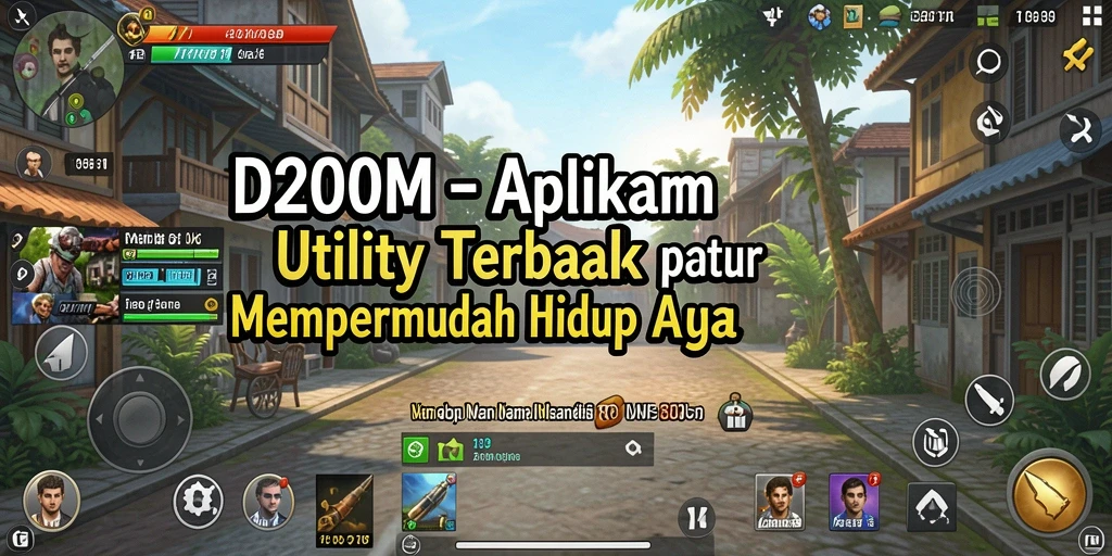 Tampilan utama D200M menampilkan berbagai fitur Utility yang menarik.