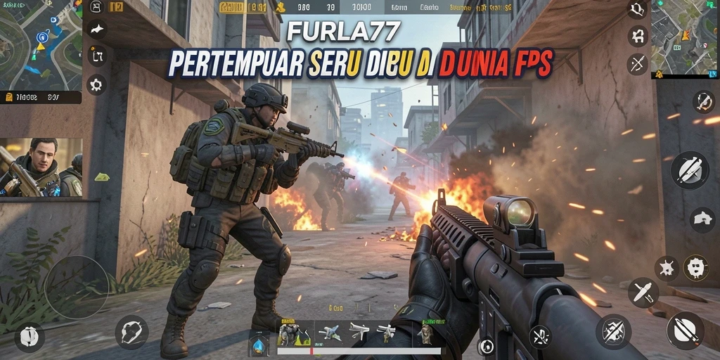 Tampilan gameplay seru dari FURLA77 dengan pertempuran yang intens.