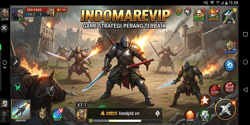 Tampilan menarik dari gameplay strategi di INDOMAREVIP.