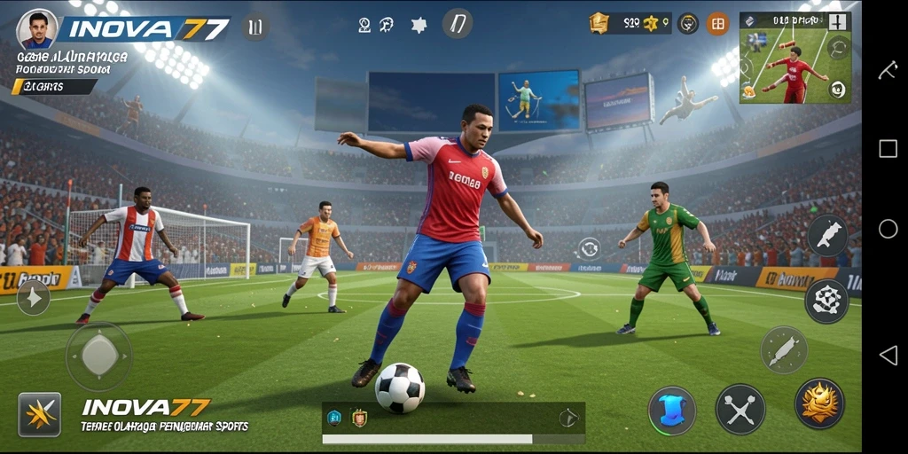 Screenshot INOVA77 menampilkan aksi kompetitif dalam olahraga yang menarik.