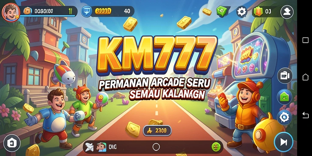 Screenshot gameplay KM777 yang menampilkan aksion Arcade yang seru.