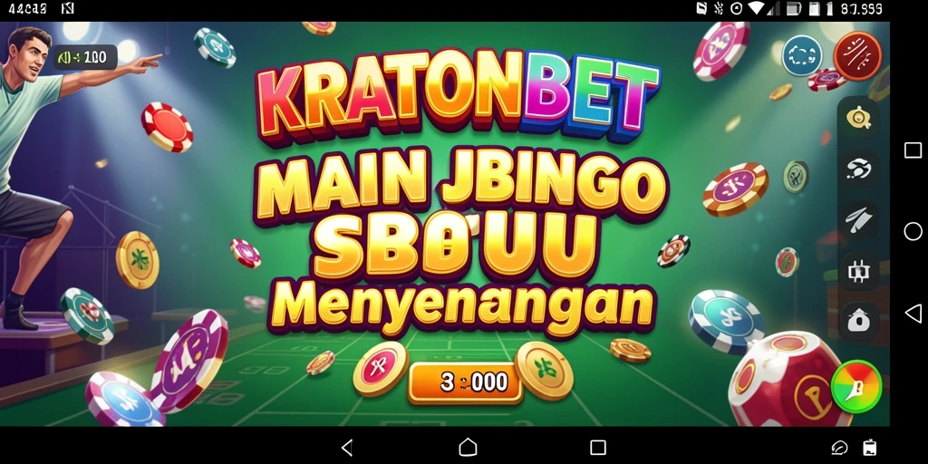 Screenshot gameplay KRATONBET yang menampilkan pemain bersenang-senang saat bermain Bingo.