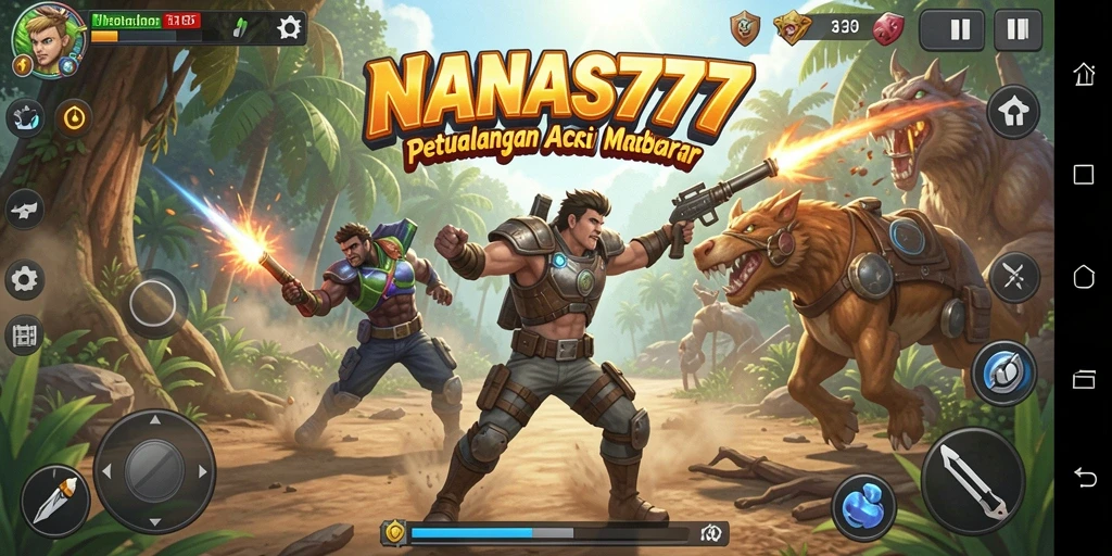Tampilan aksi mendebarkan dalam gameplay NANAS777 yang penuh tantangan.
