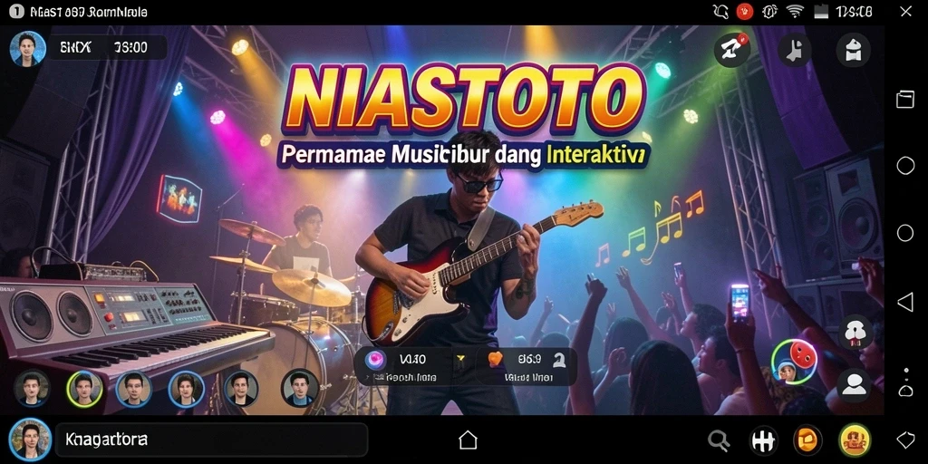 Tampilan gameplay NIASTOTO dengan interaksi musik yang menarik.