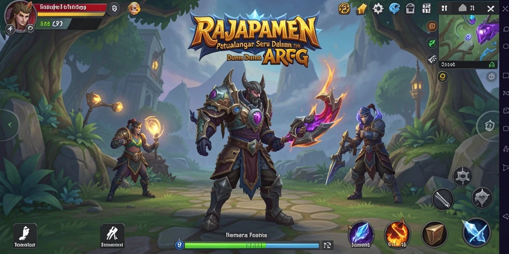 Tampilan gameplay mendebarkan dalam dunia RAJAPAMEN.