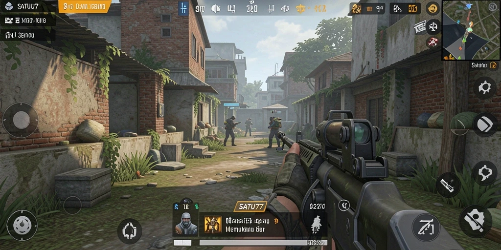 Gameplay intens SATU77 dalam aksi dengan grafis menakjubkan.
