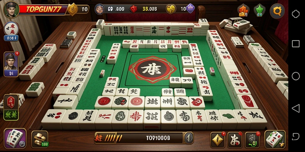 Gameplay Mahjong seru dengan ubin yang menawan